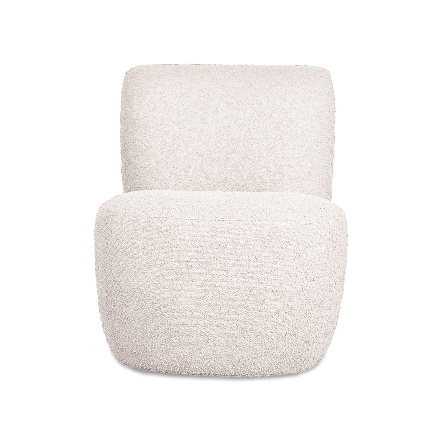 Fauteuil bouclette blanc