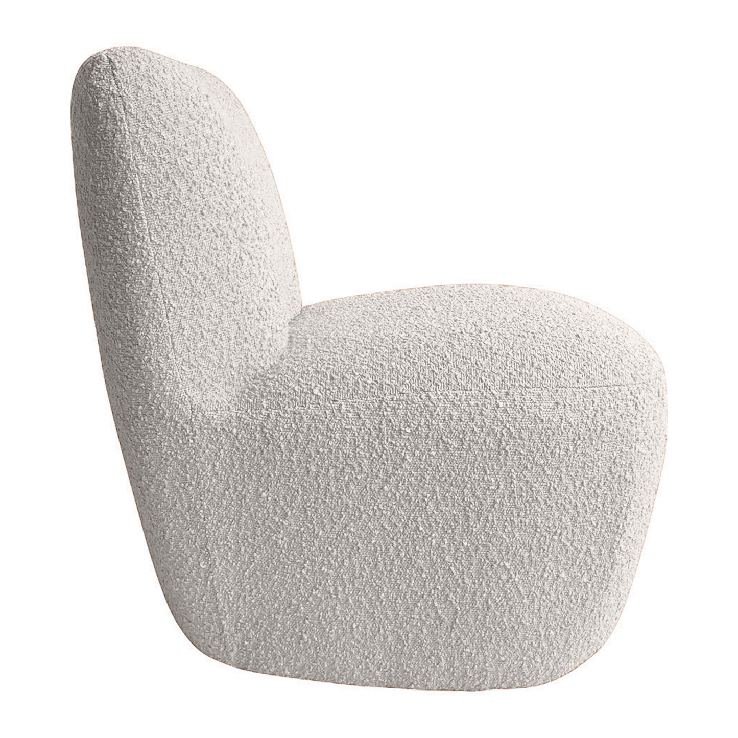 Fauteuil bouclette blanc