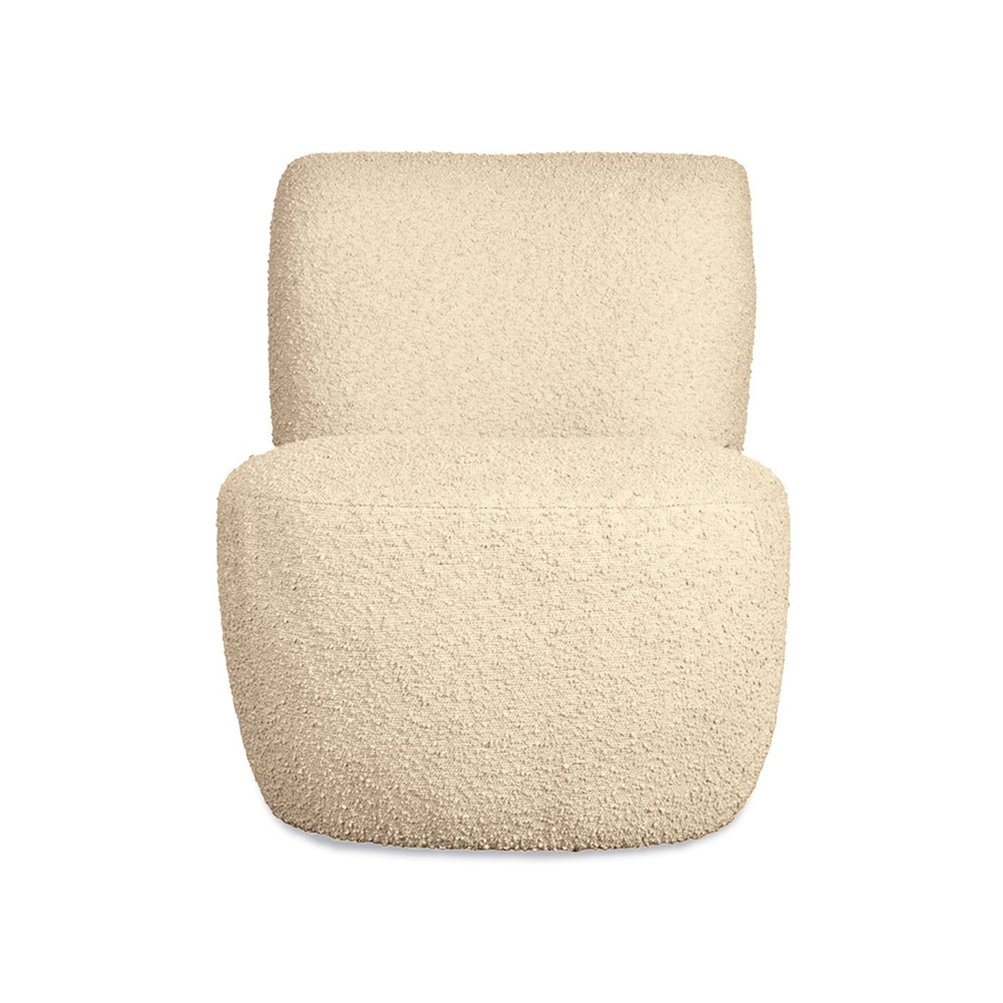 Fauteuil bouclette beige