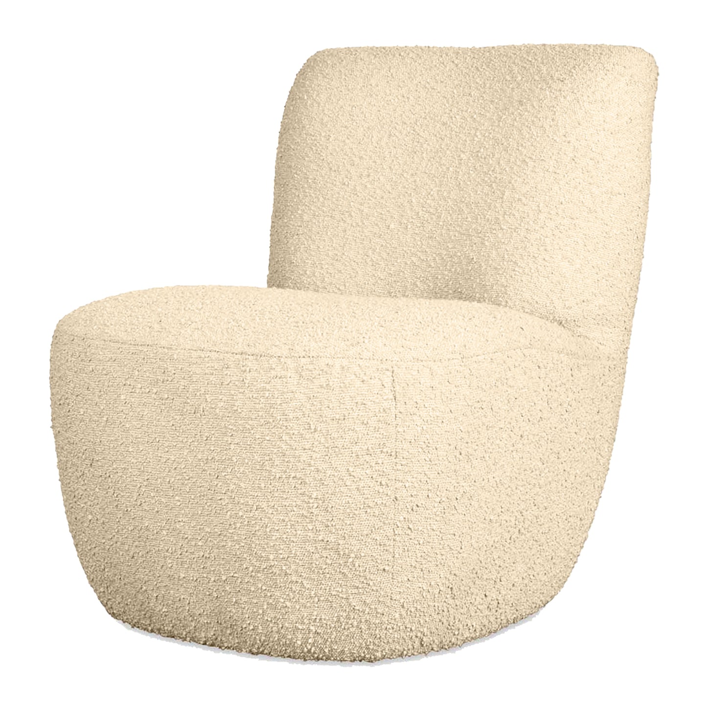 Fauteuil bouclette blanc