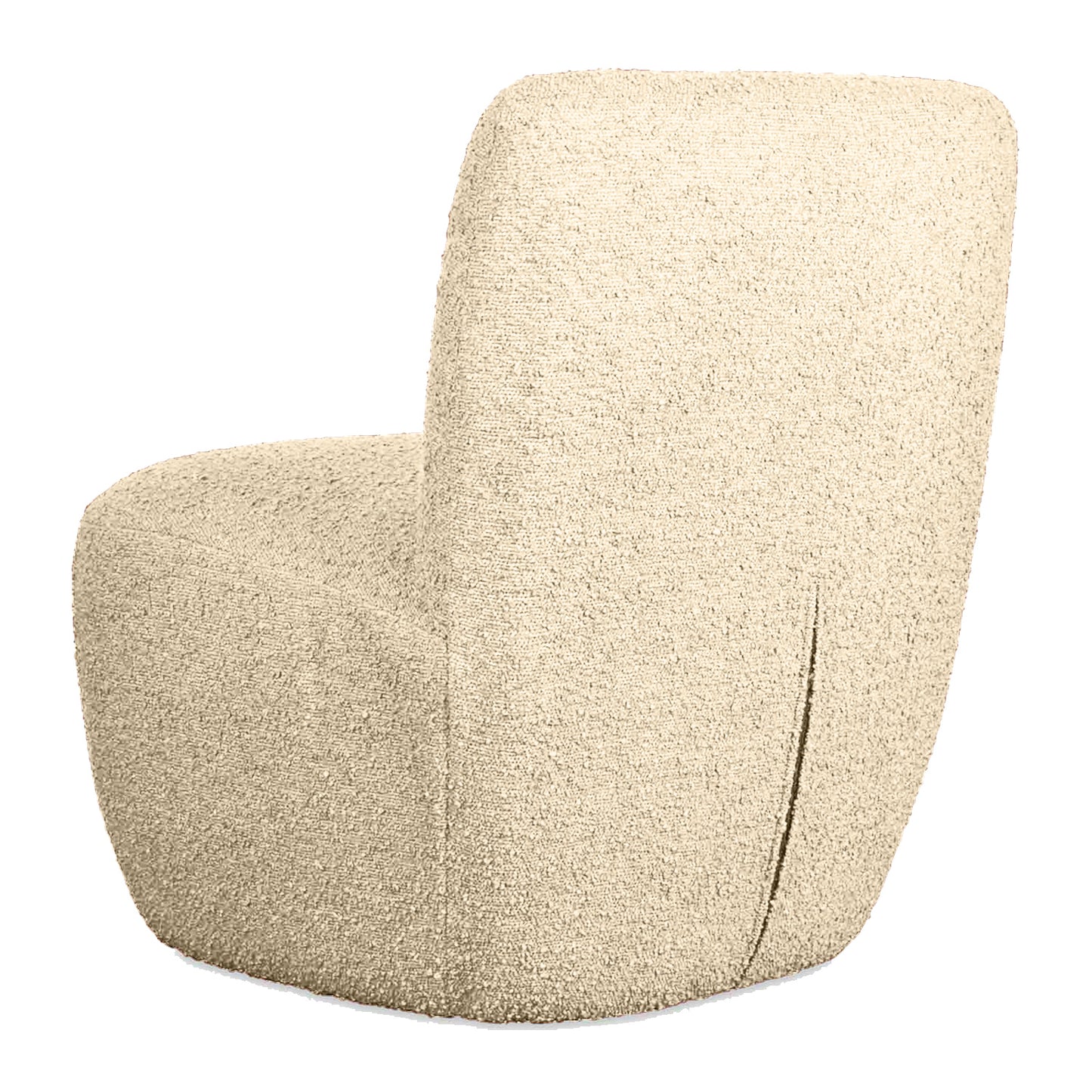 Fauteuil bouclette beige