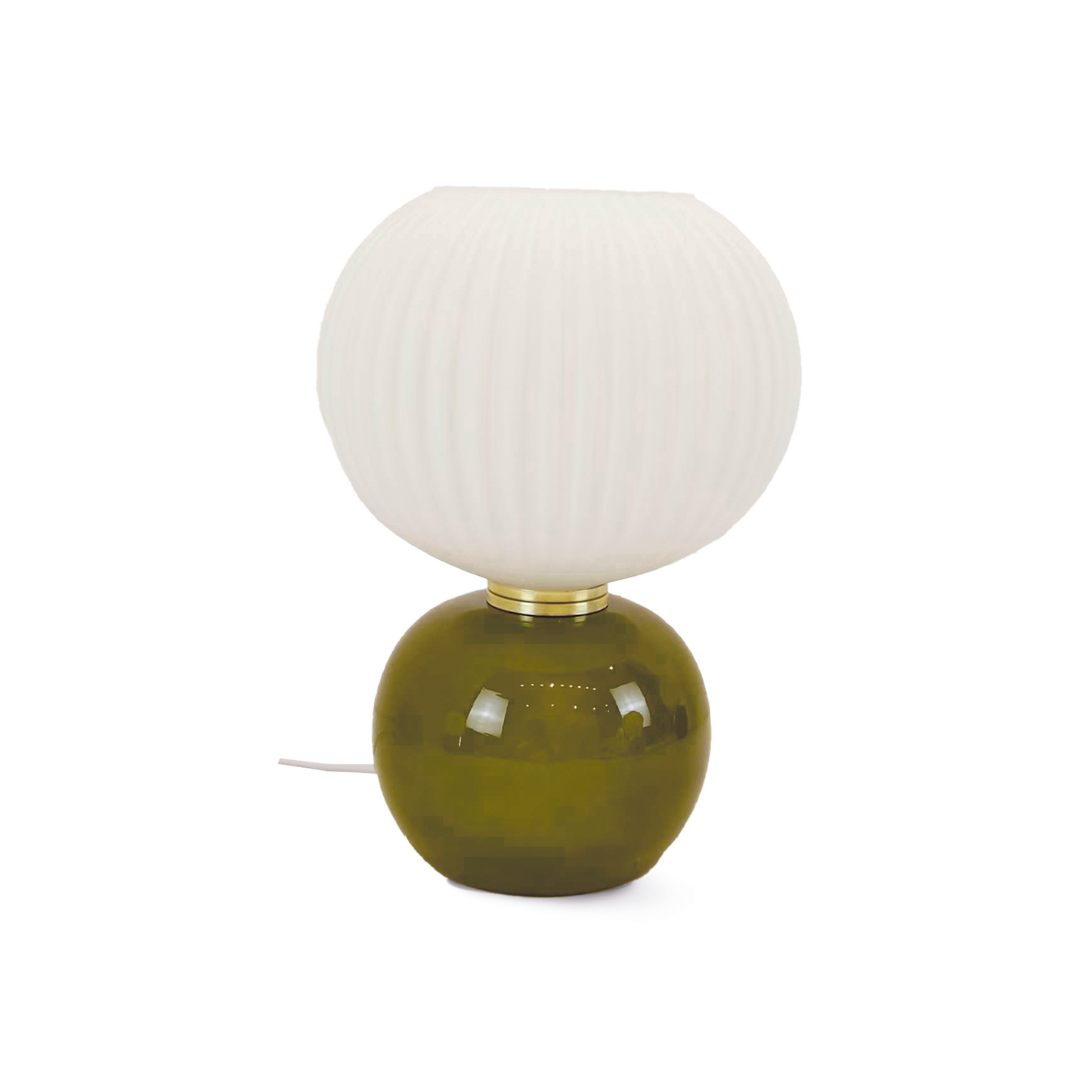 Lampe boule kaki