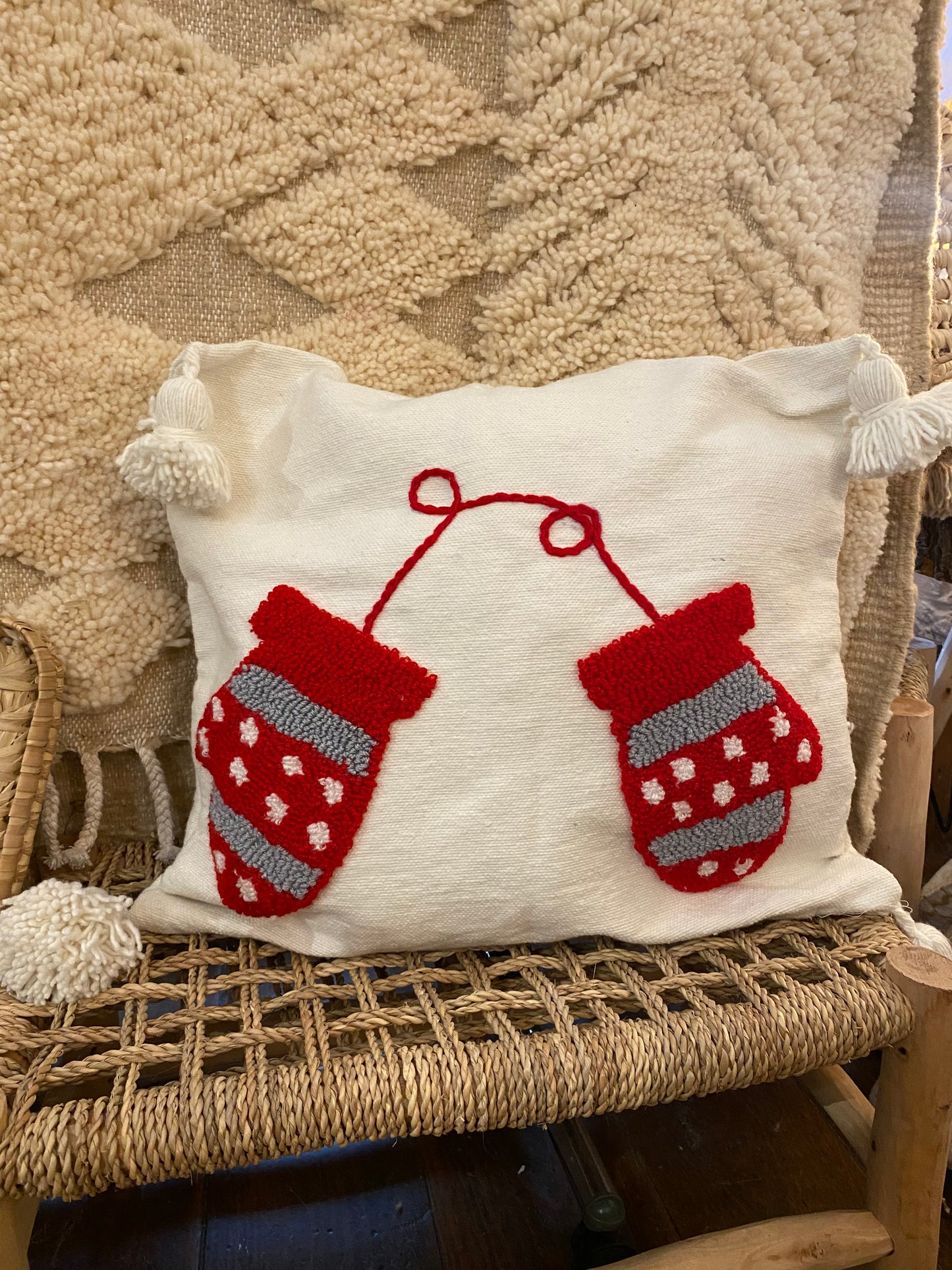 Housse de coussin Moufles