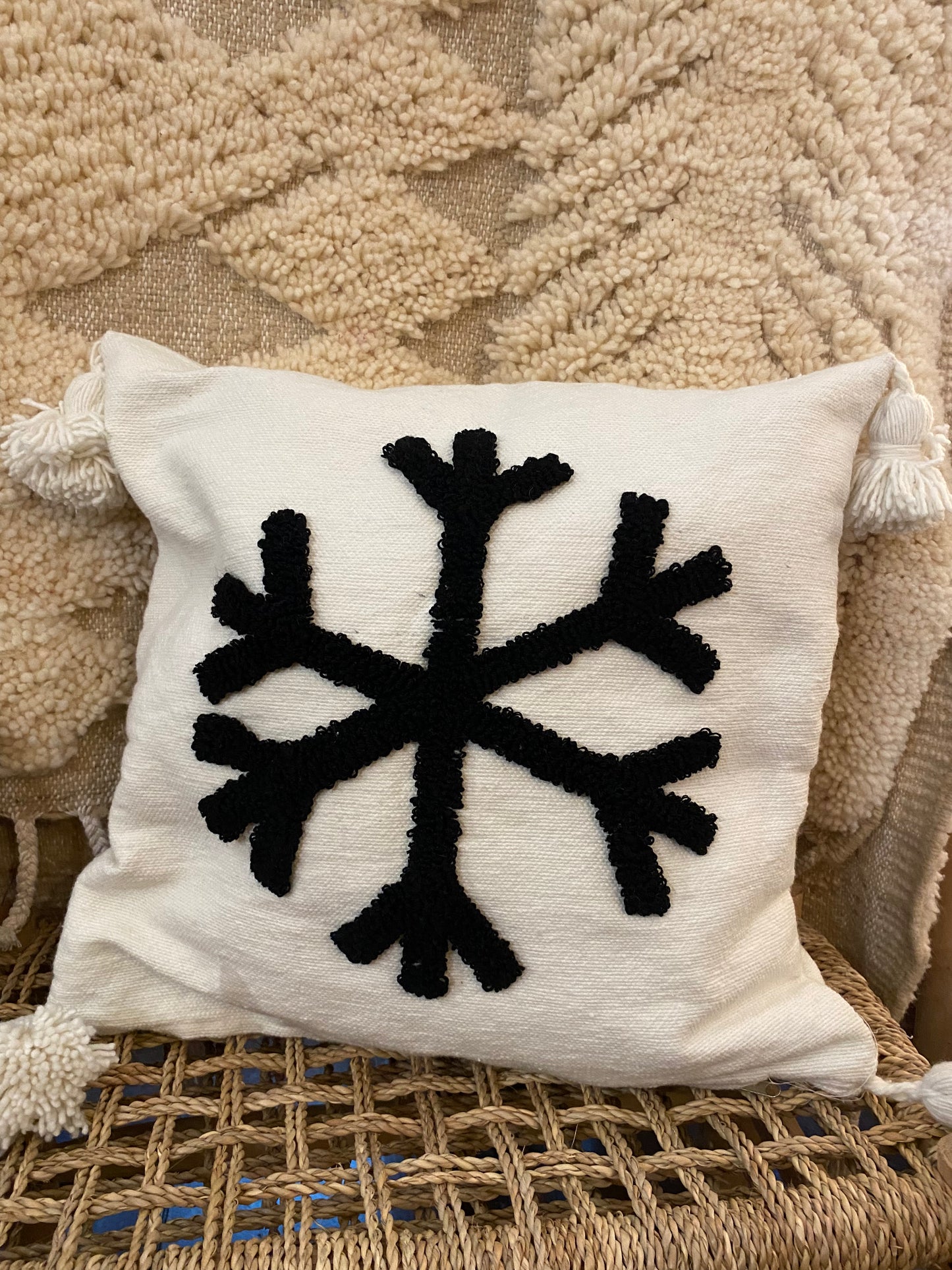 Housse de coussin Flocon