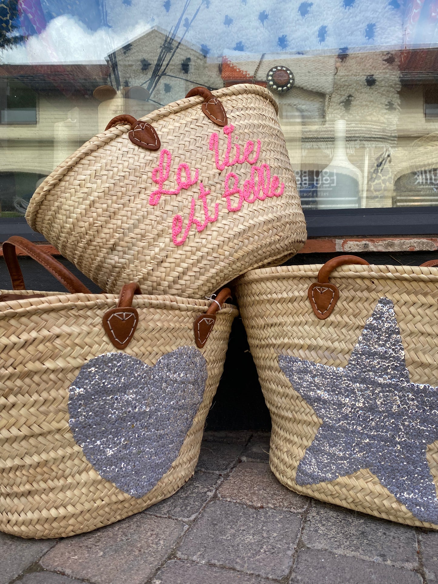 Panier feuille de palmier étoile