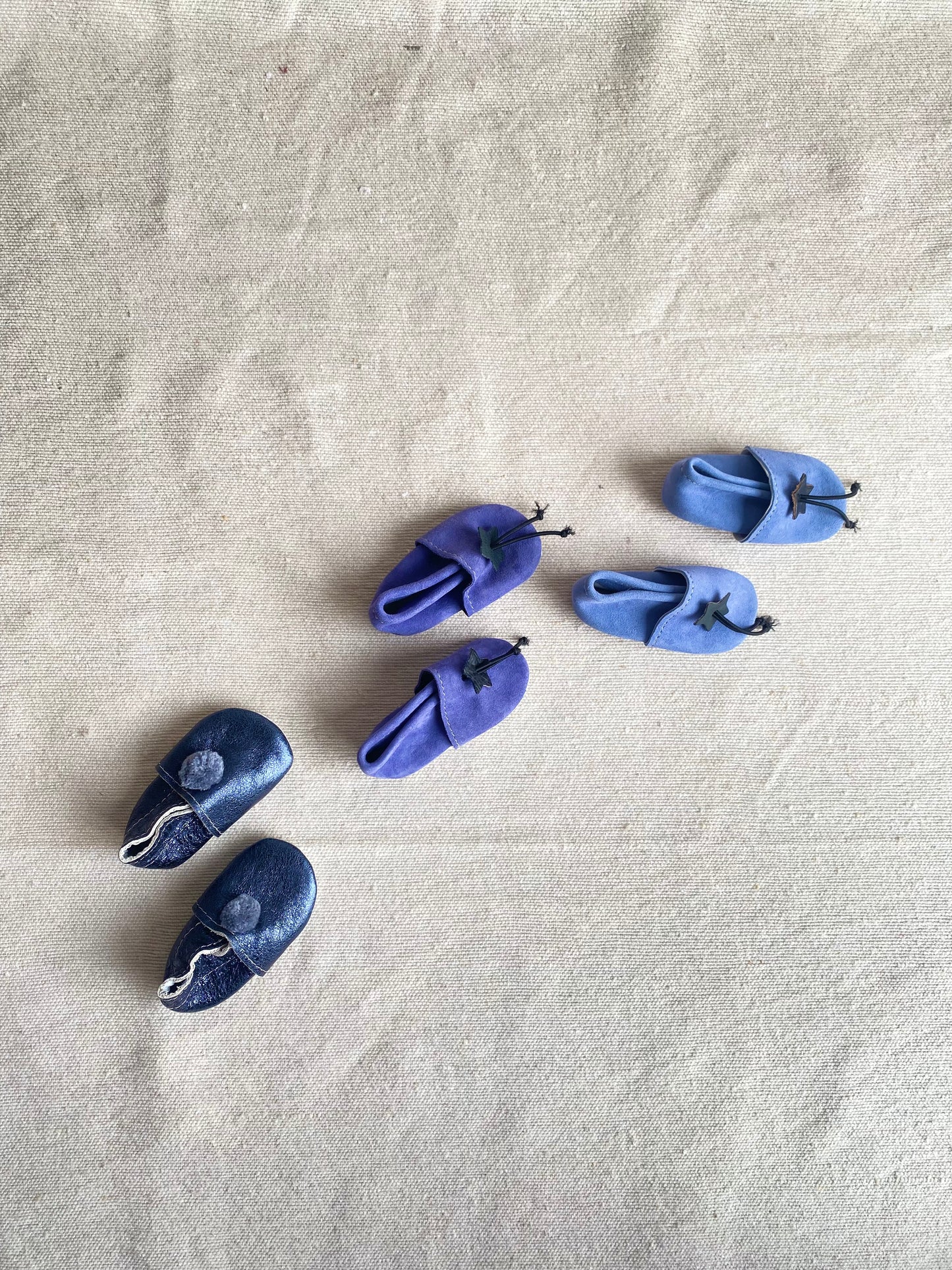 Taille 19 - Babouches bébé bleu
