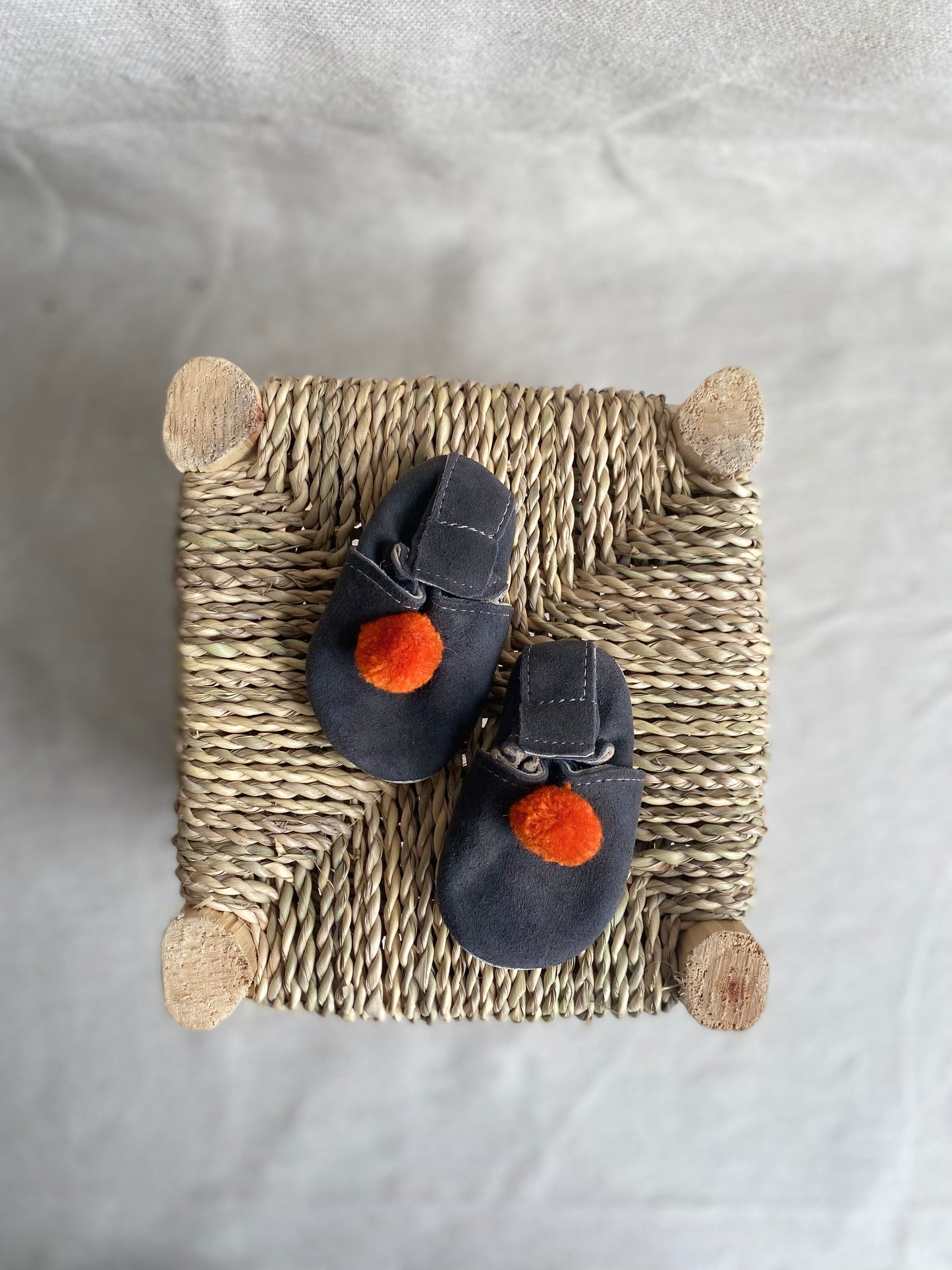 Taille 19 - Babouches bébé gris