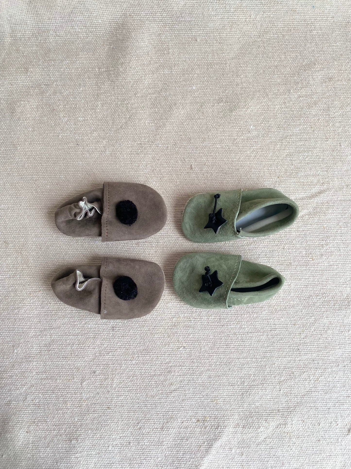 Taille 19 - Babouches bébé vert