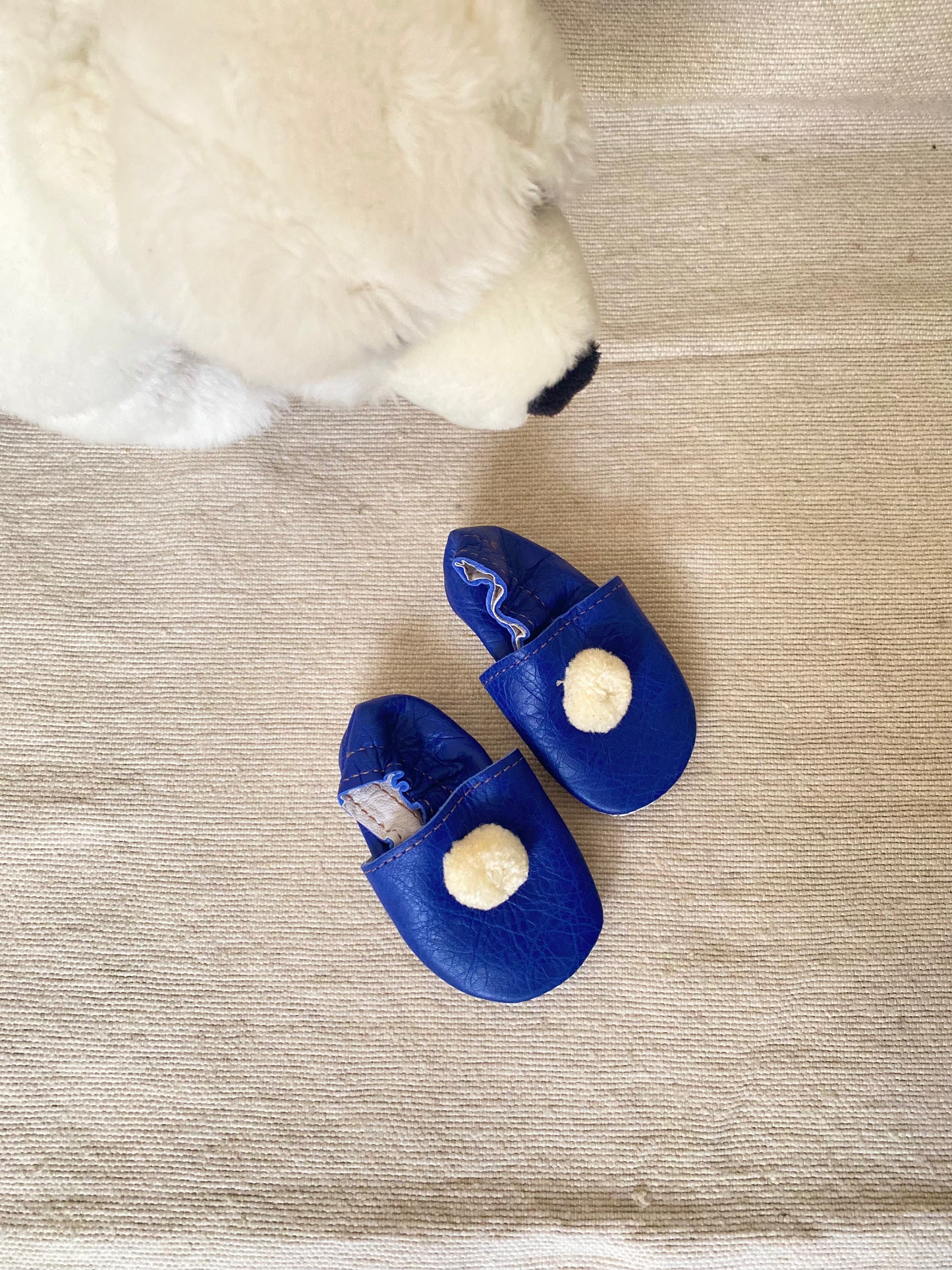 Taille 20 - Babouches bébé bleu