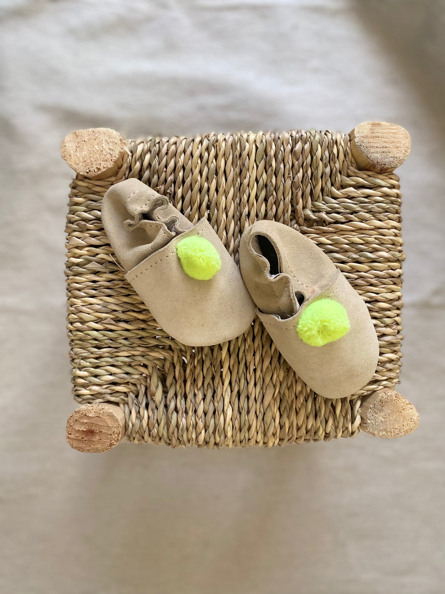Taille 20 - Babouches bébé beige