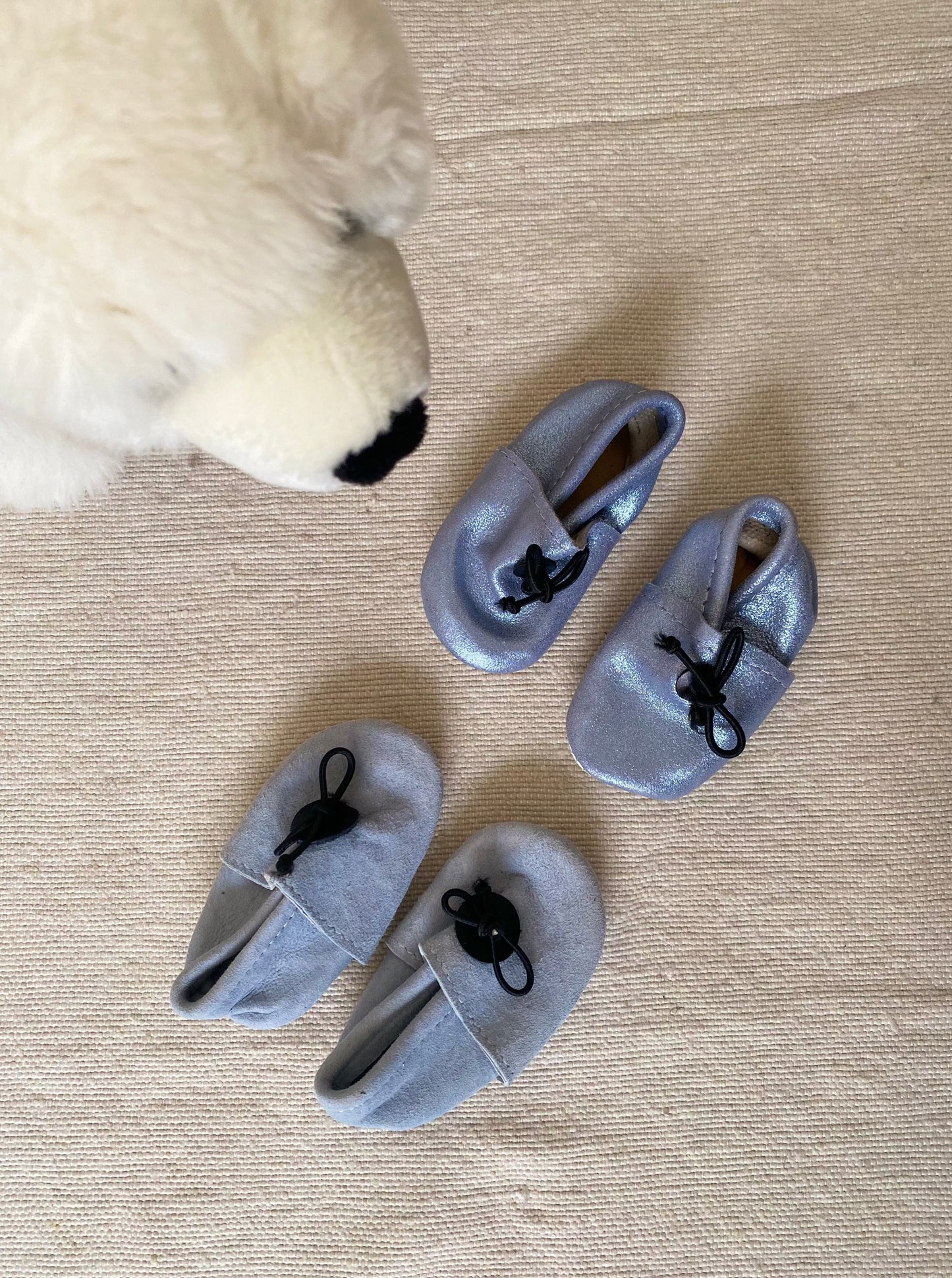 Taille 18 - Babouches bébé bleu