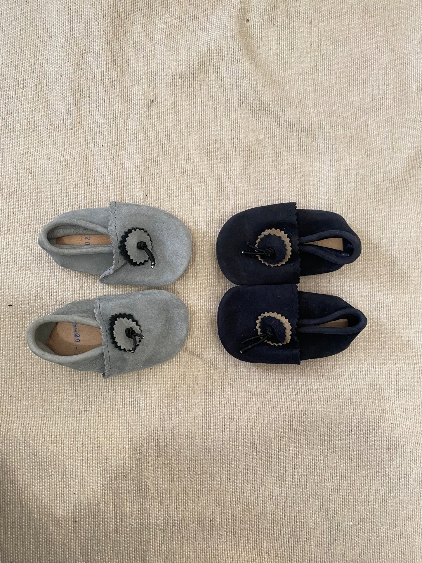 Taille 21 - Babouches bébé bleu
