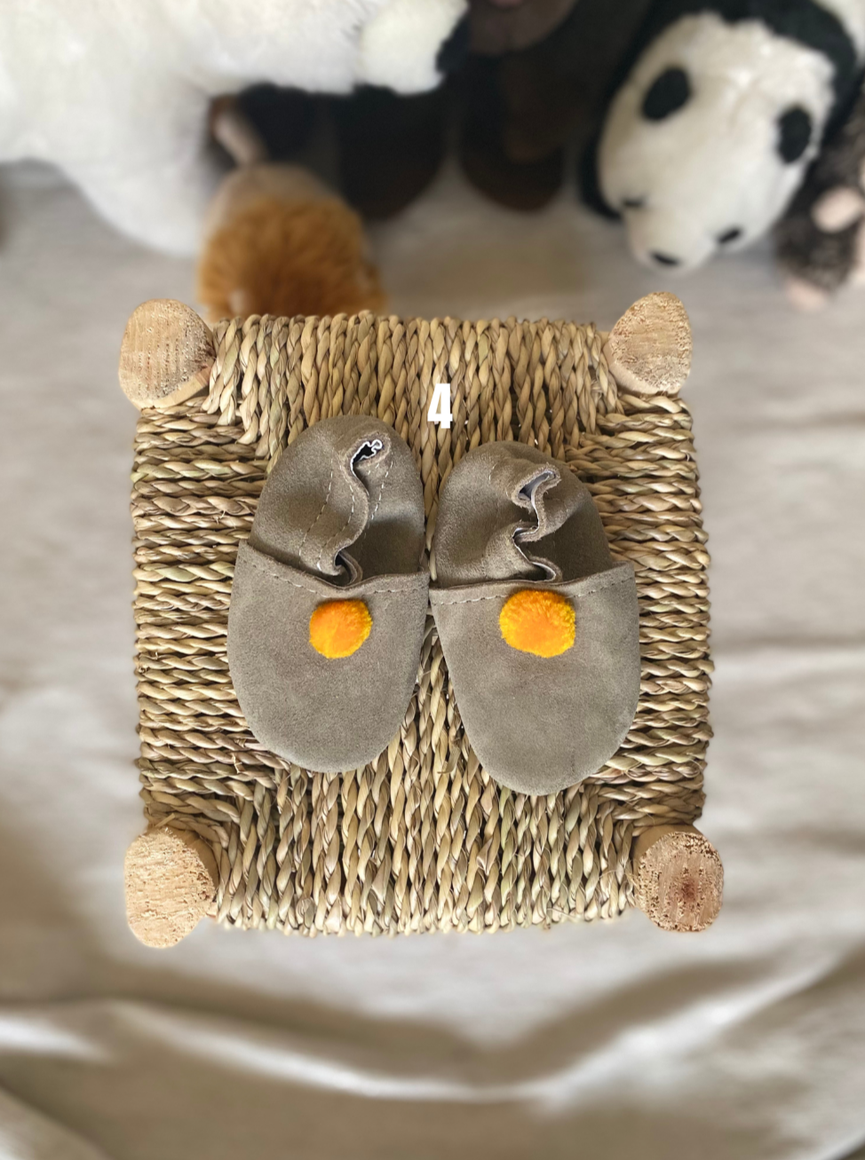 Taille 20 - Babouches bébé marron