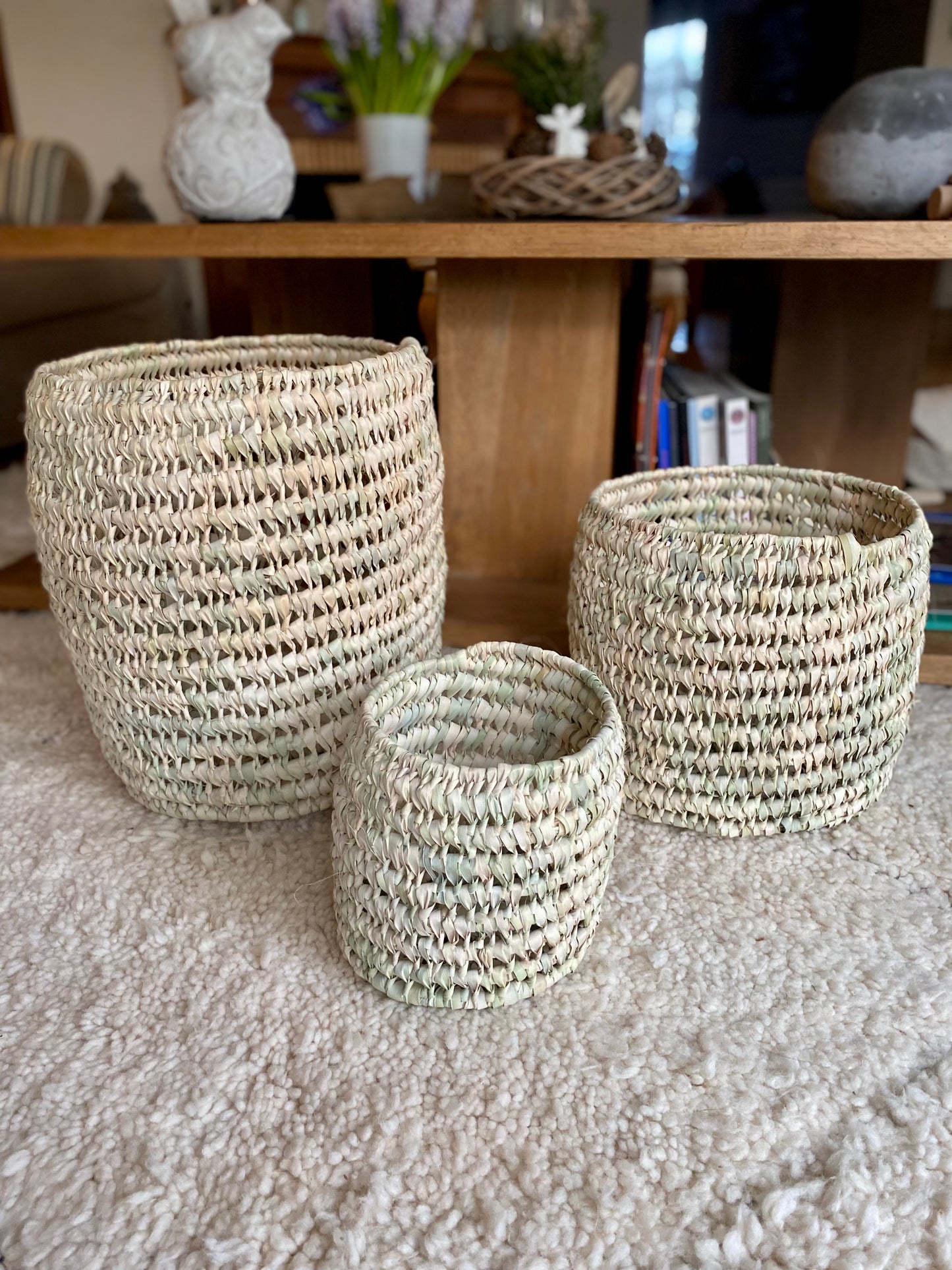 Cache pot tressé
