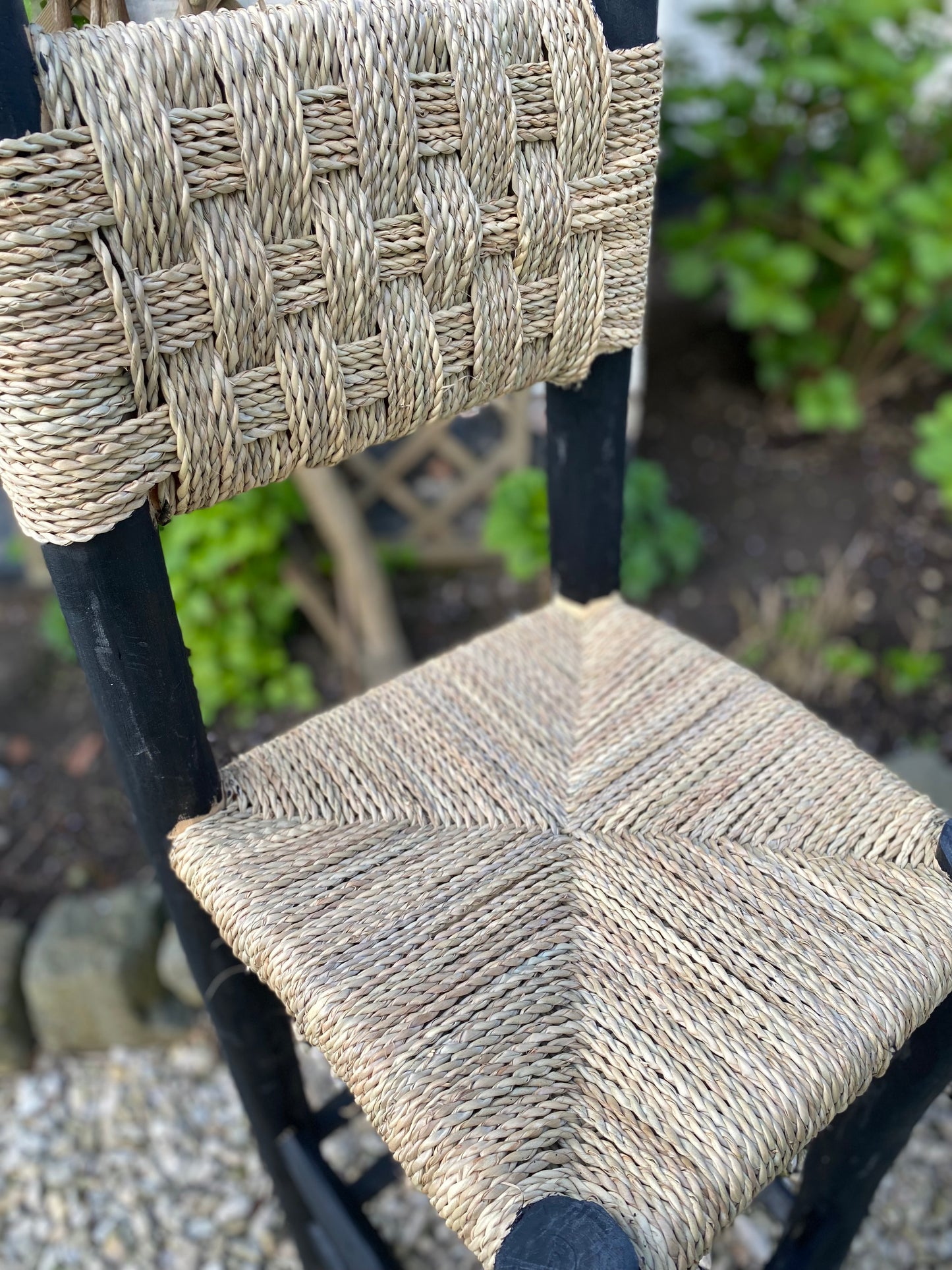 Tabouret de bar noir en doum