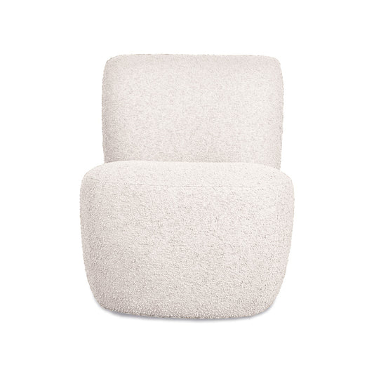 Fauteuil bouclette blanc