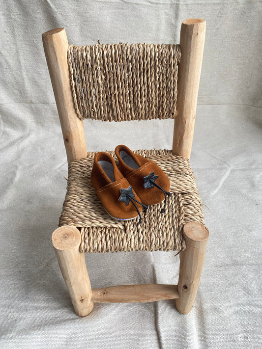 Taille 19 - Babouches bébé marron