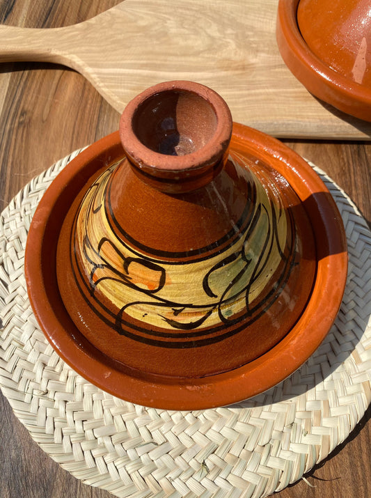 Petit plat à tajine décoré