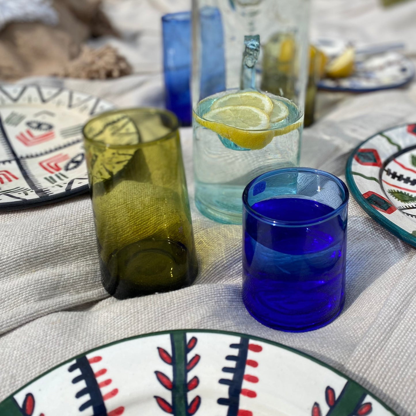 Verre beldi bleu